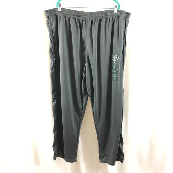 NFL New York Jets Mens Track Pants Pull On Elastic - Picture 1 of 4